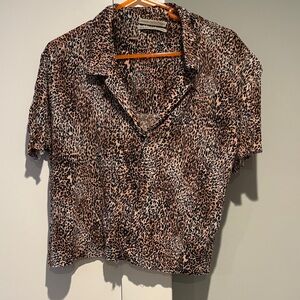 Urban Outfitters Animal Print Shirt